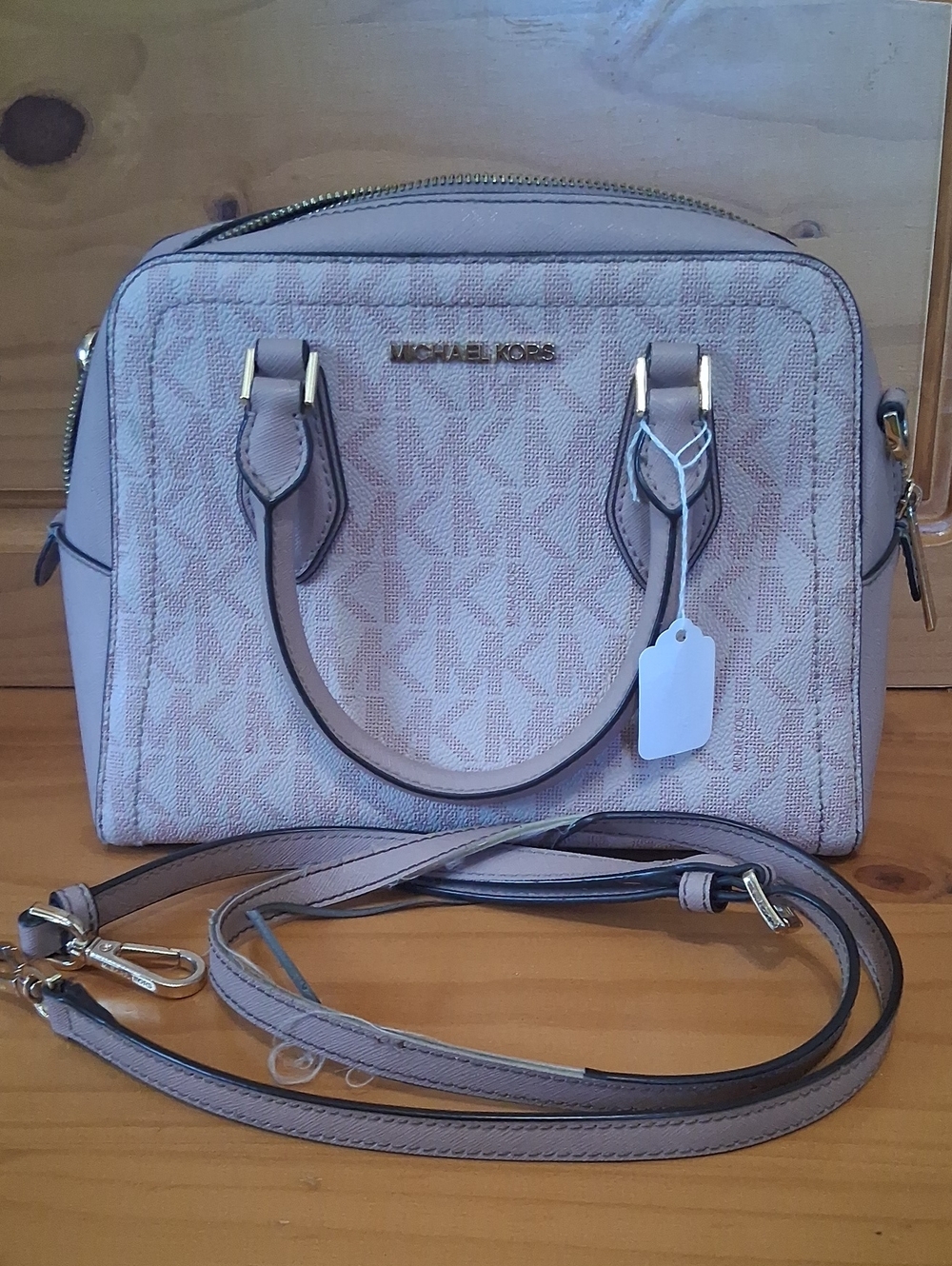 Michael Kors Blush Signature Dome Satchel